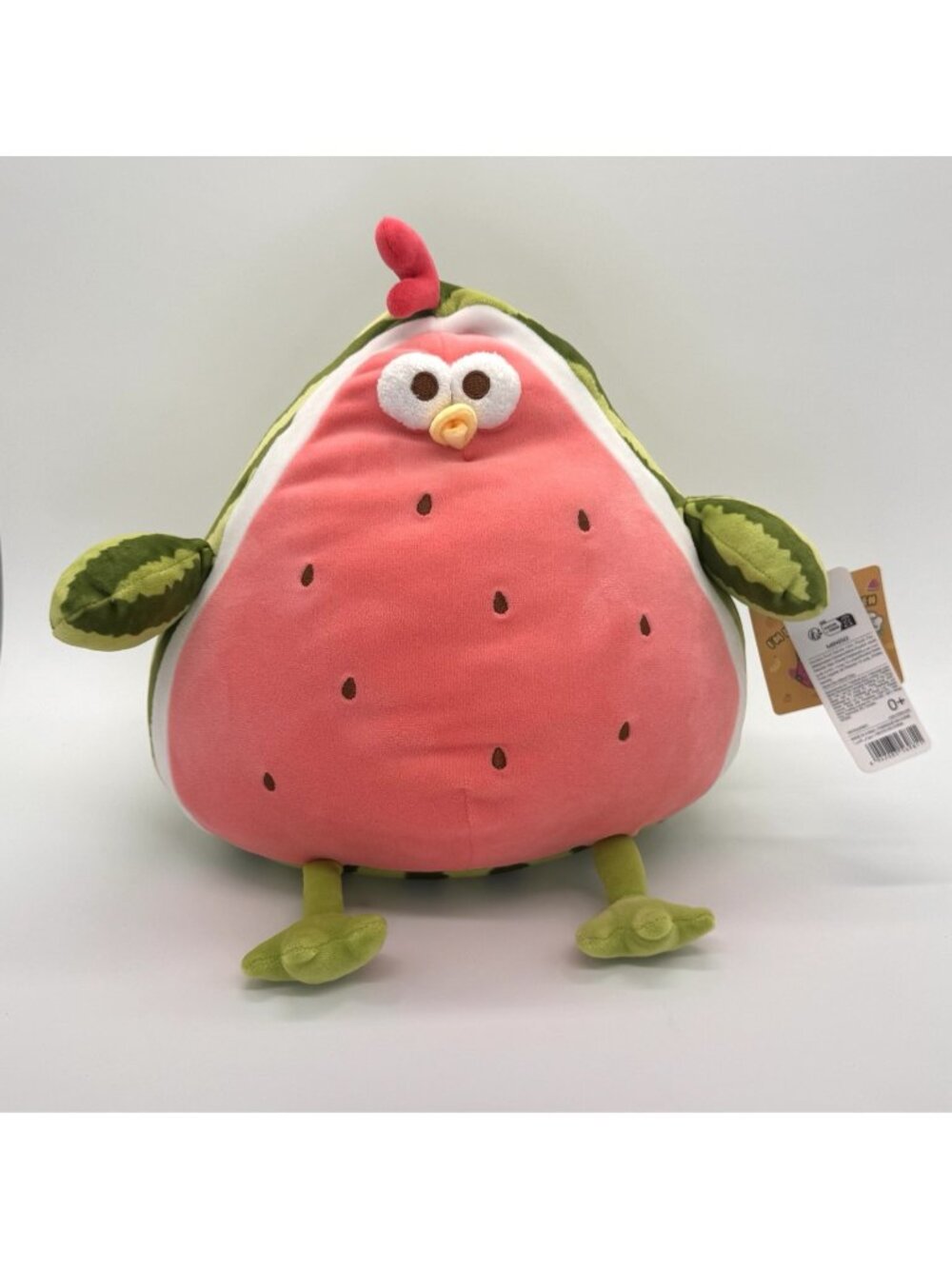 Miniso Watermelon Chicken Fat Dundun Plush fruit Chick 12” NEW NWT Metaverse
